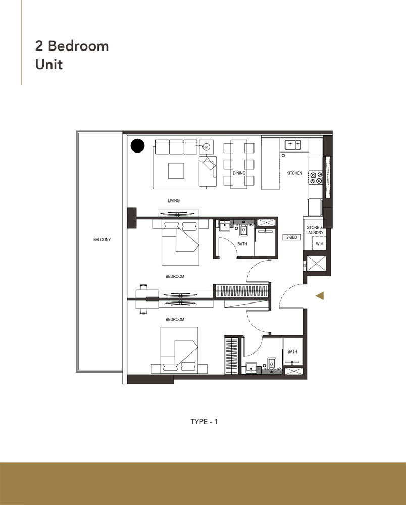 Binghatti Phoenix floor plan 4