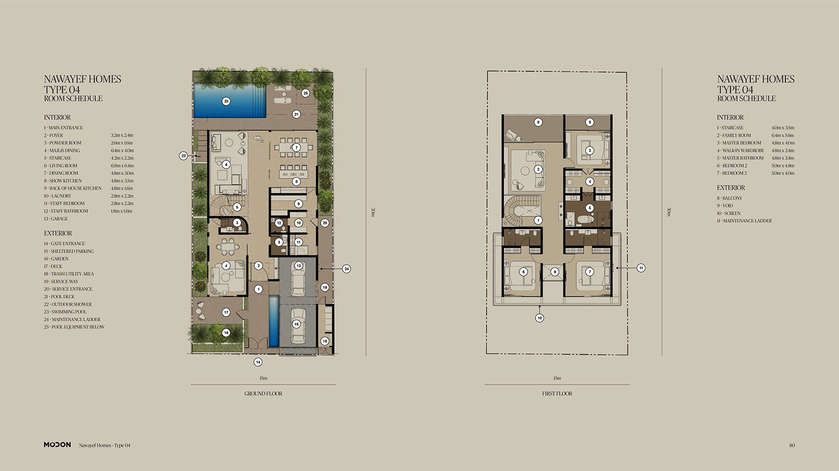 Nawayef Homes by Modon floor plan 1