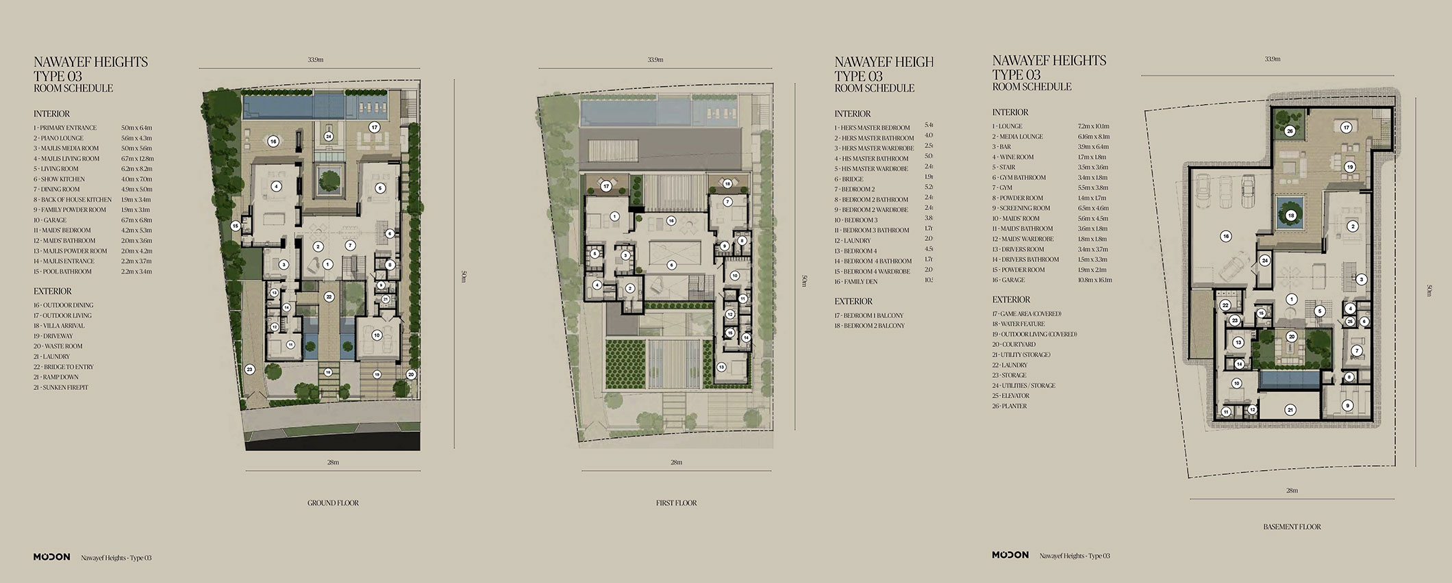 Nawayef West Heights floor plan 1