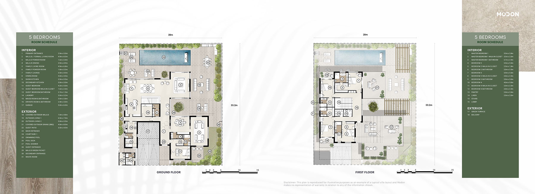 Al Naseem Villas by Modon floor plan 2