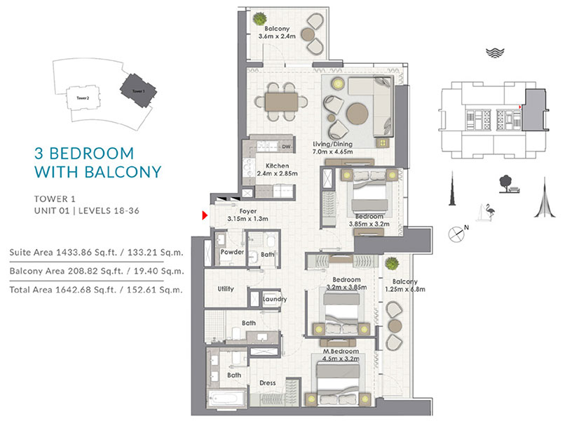 Creek Rise Apartments floor plan 3