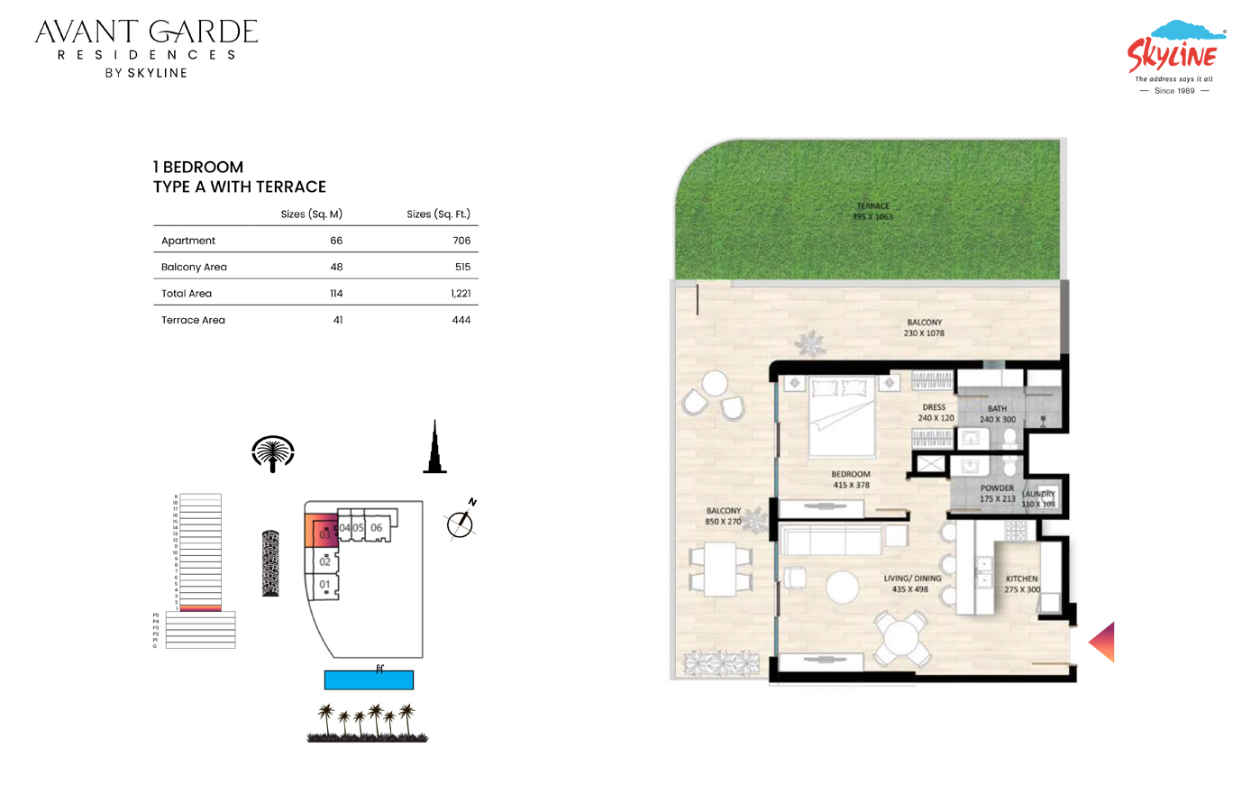Avant Garde Residences by Skyline floor plan 2