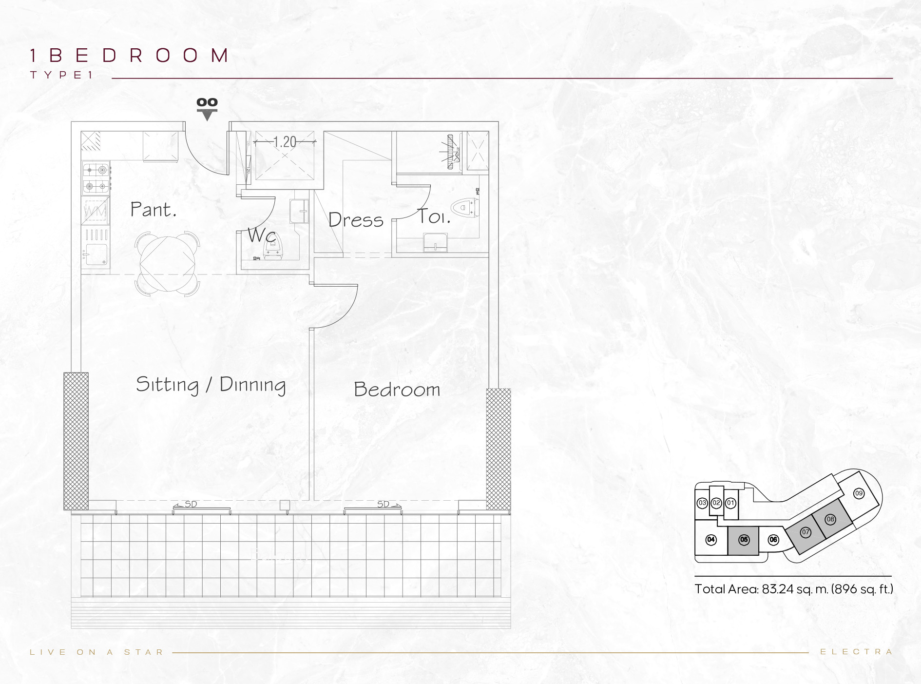 Electra at JVC floor plan 2