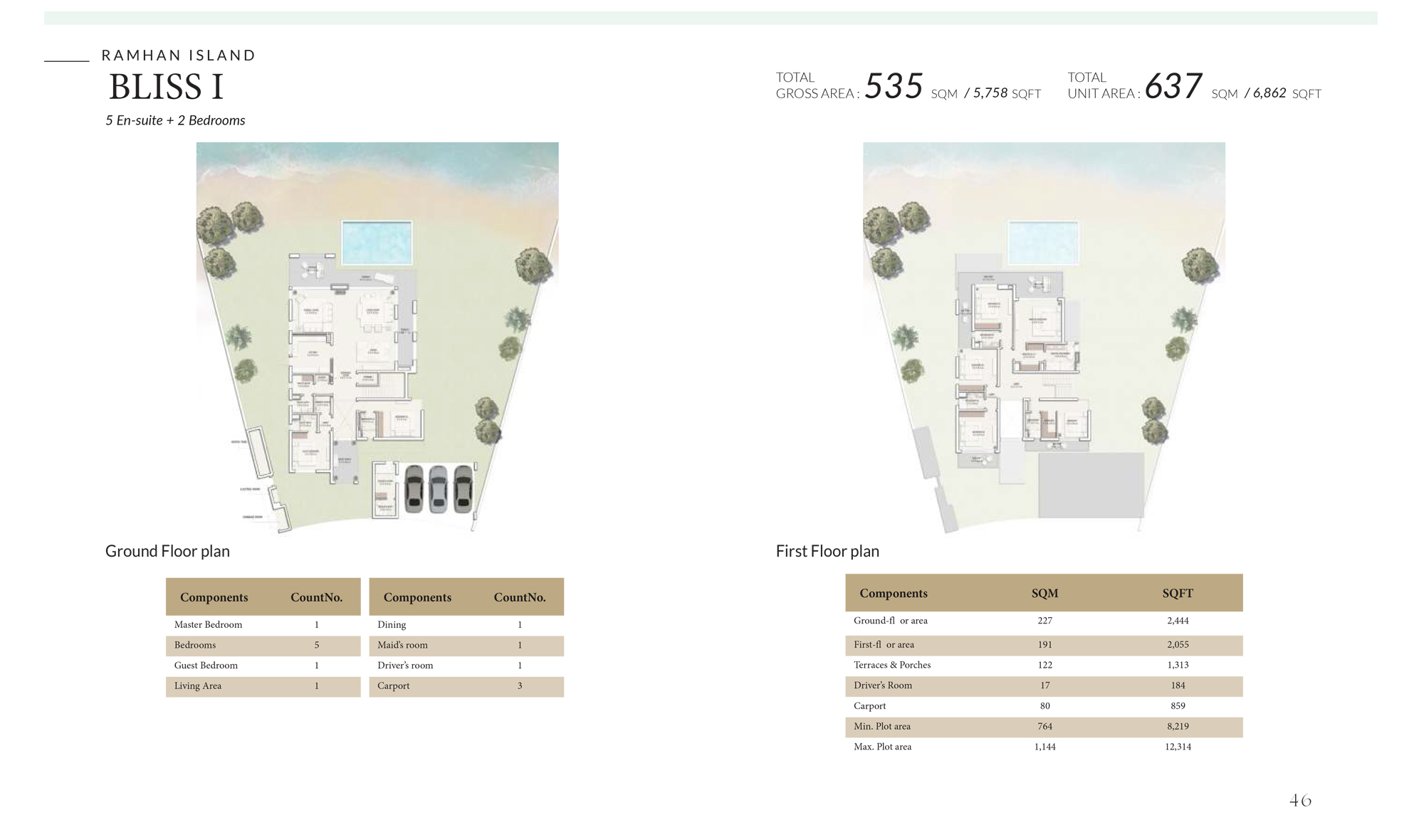 Ramhan Island Villas Phase 3 floor plan 4