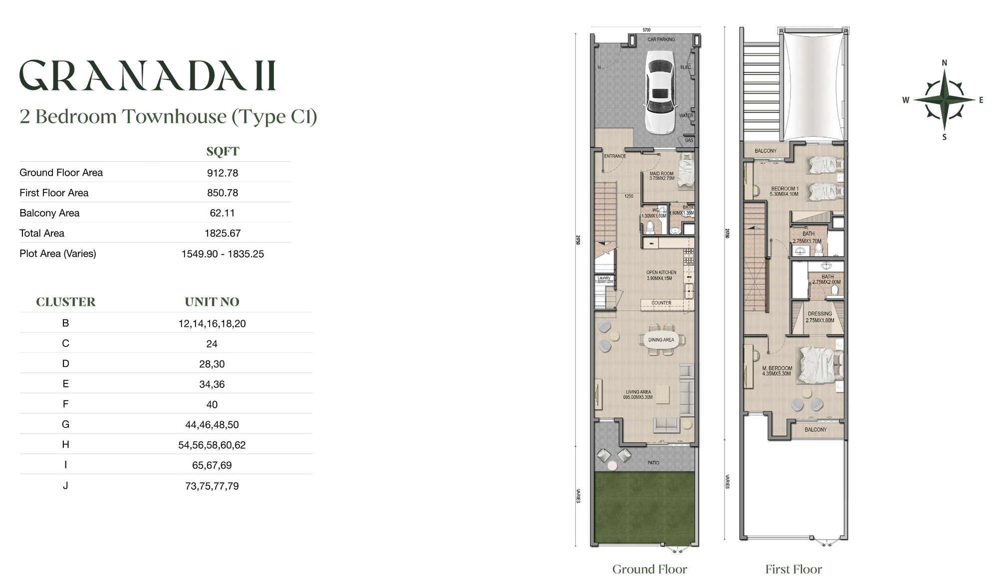 RAK Granada II floor plan 1