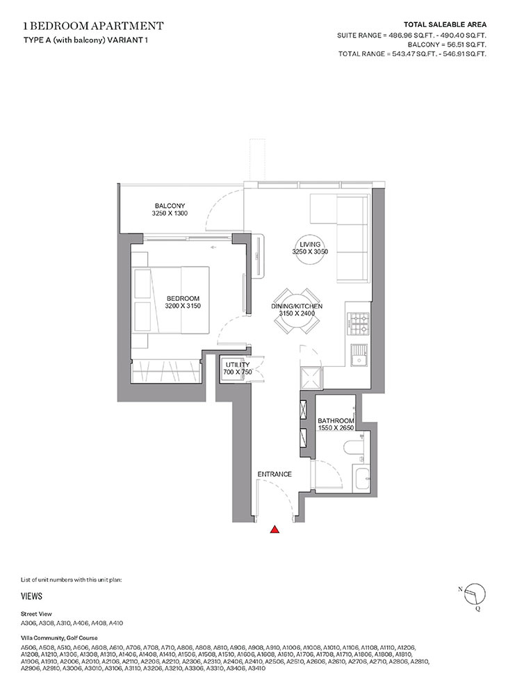 Sobha Orbis floor plan 1