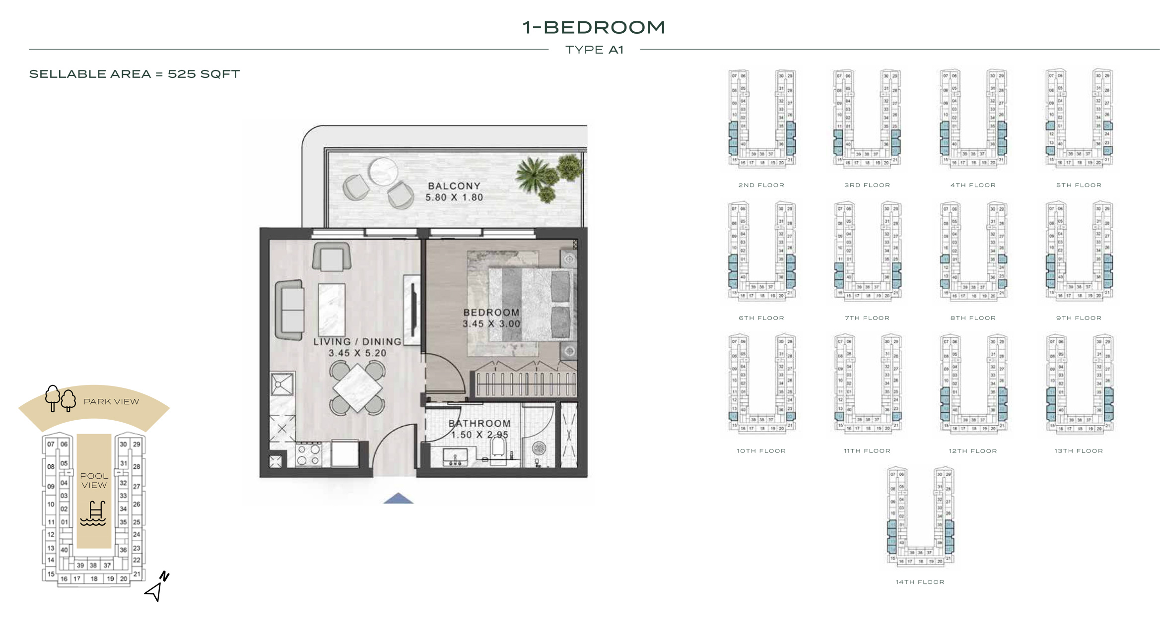 Elo 2 at Damac Hills 2 floor plan 1