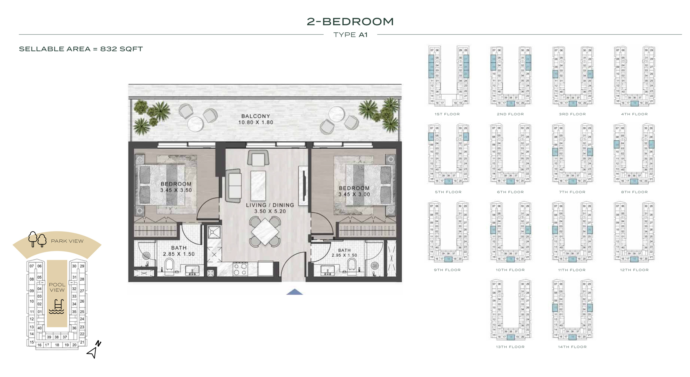 Elo 2 at Damac Hills 2 floor plan 2