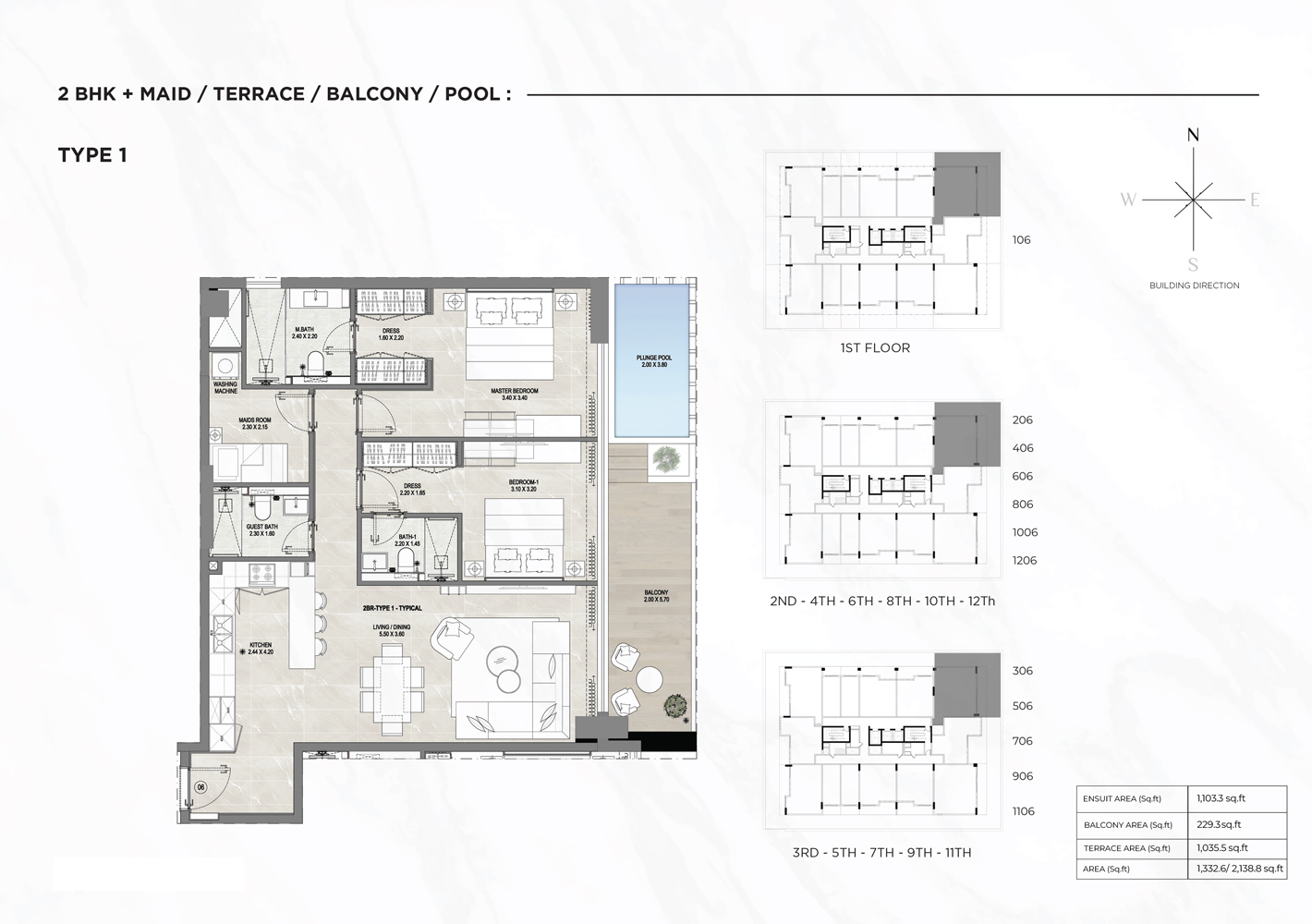 Gharbi I Residences floor plan 3