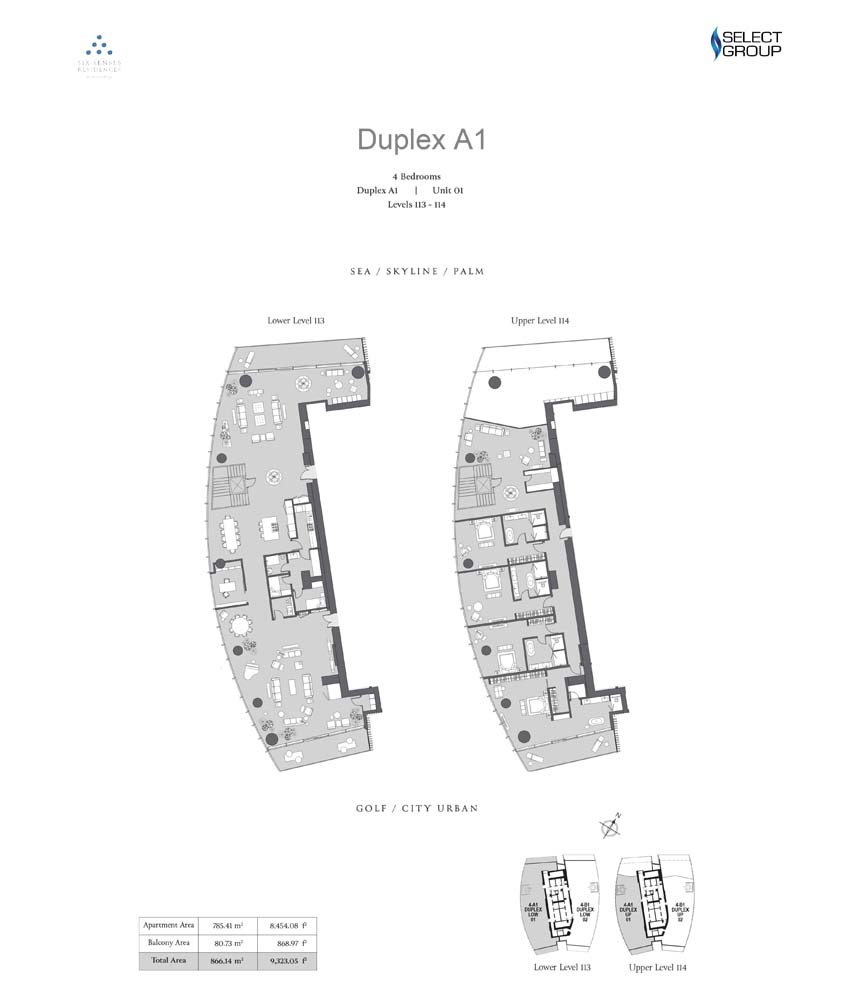 Six Senses Residences Dubai Marina floor plan 5