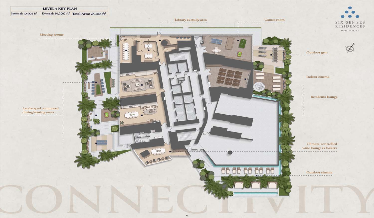 Six Senses Residences Dubai Marina floor plan 1