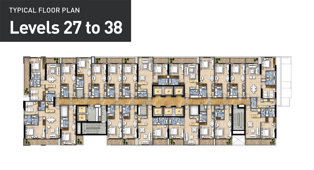 Ghalia Apartments floor plan 1