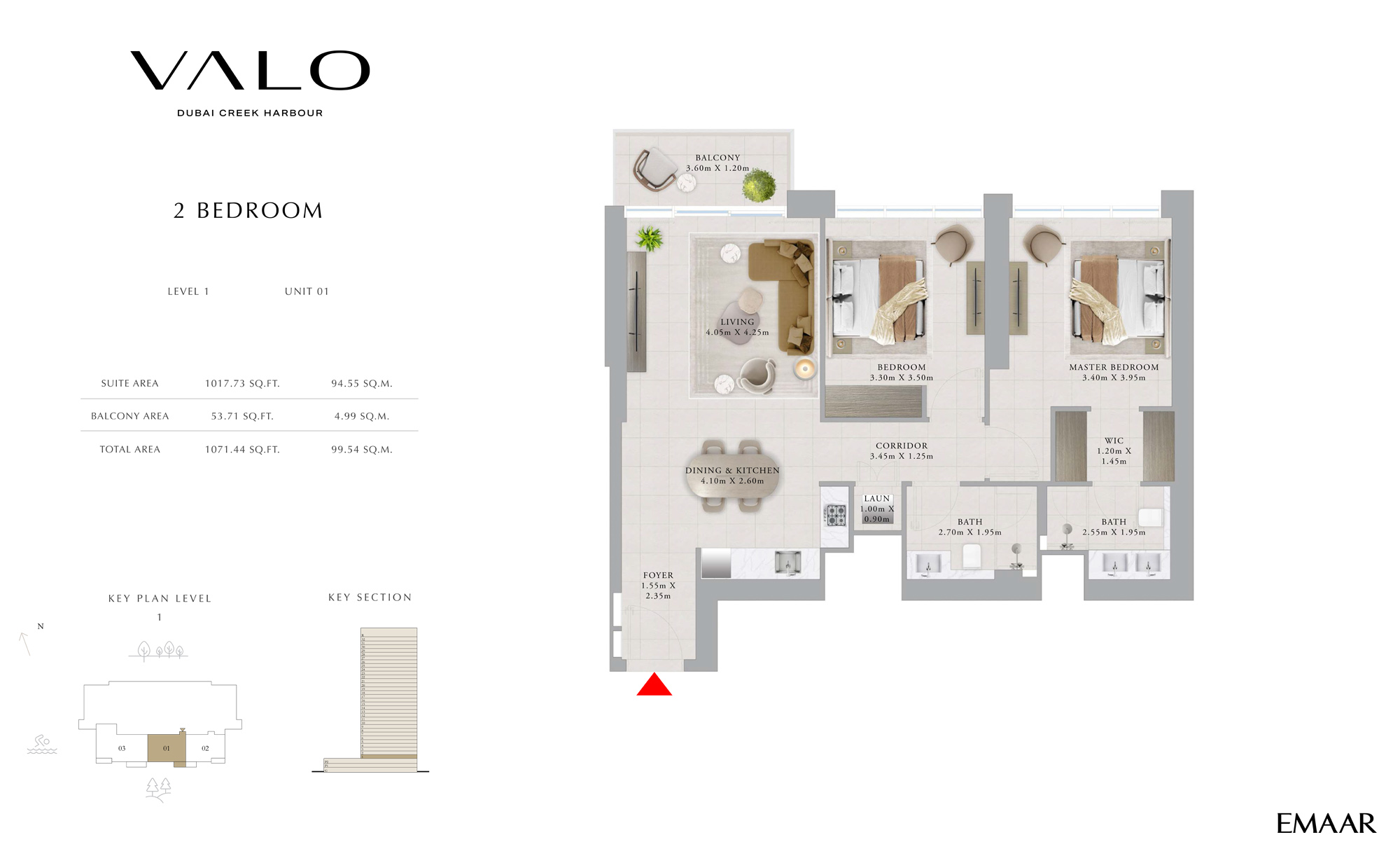 Valo at Dubai Creek Harbour floor plan 2