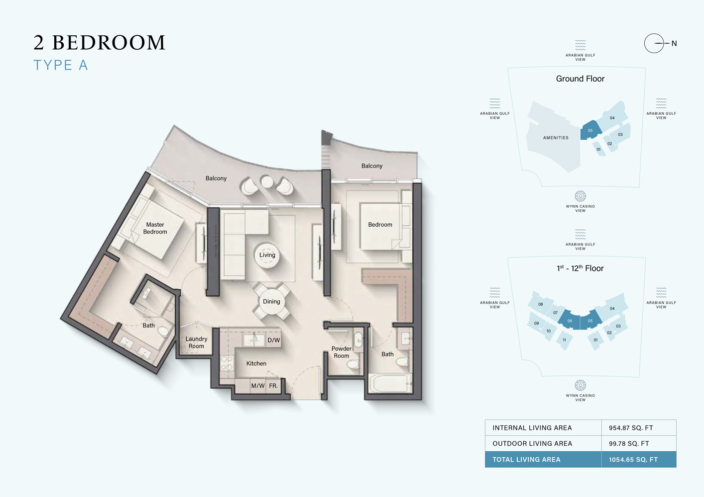 Cala Del Mar at Marjan Island floor plan 4