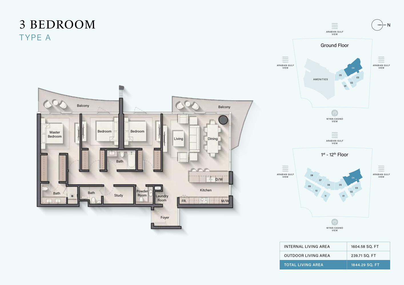 Cala Del Mar at Marjan Island floor plan 5