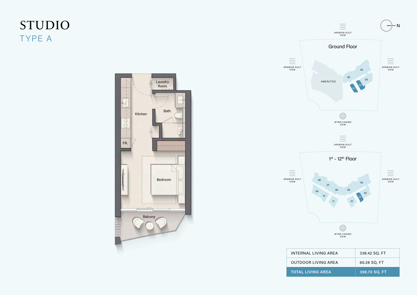 Cala Del Mar at Marjan Island floor plan 1