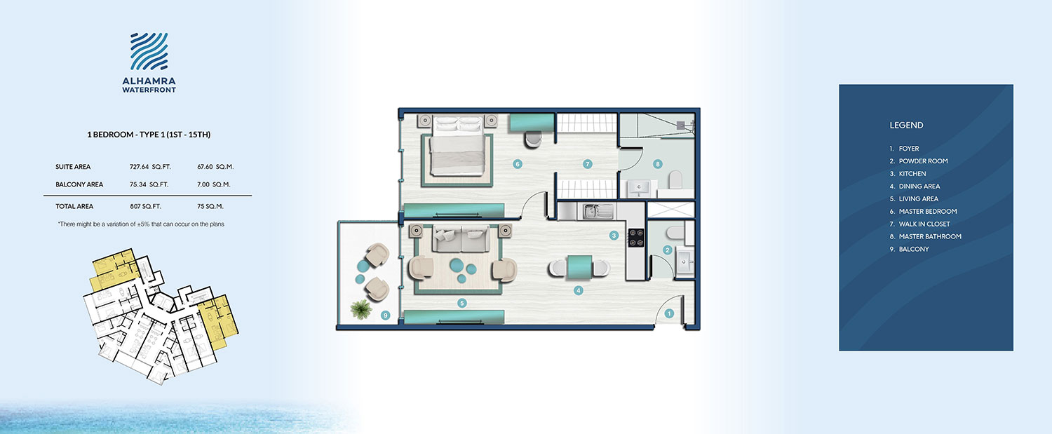 Al Hamra Waterfront floor plan 2