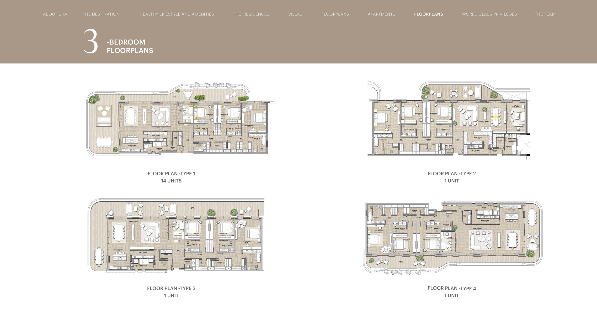 SHA Residences Emirates floor plan 3