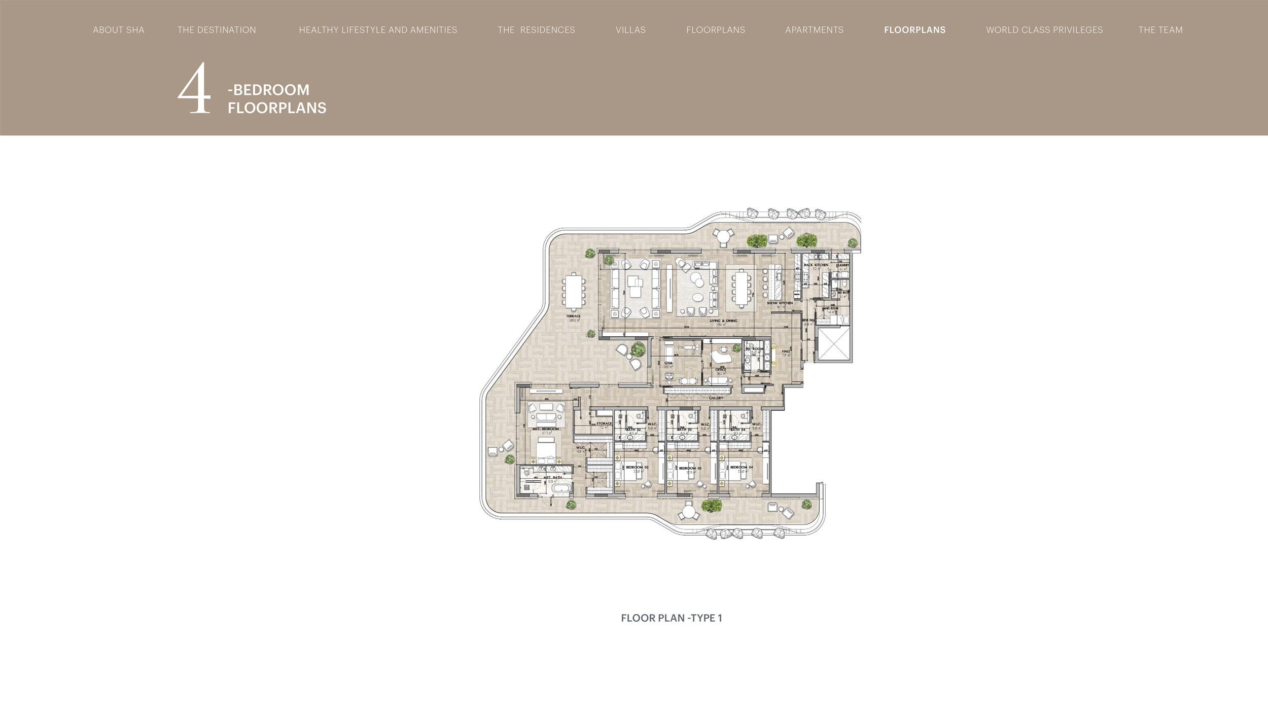 SHA Residences Emirates floor plan 4