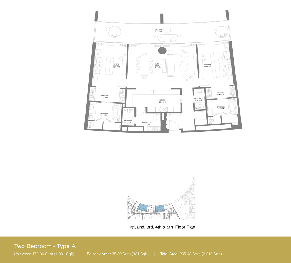 Anantara Sharjah Residences floor plan 3