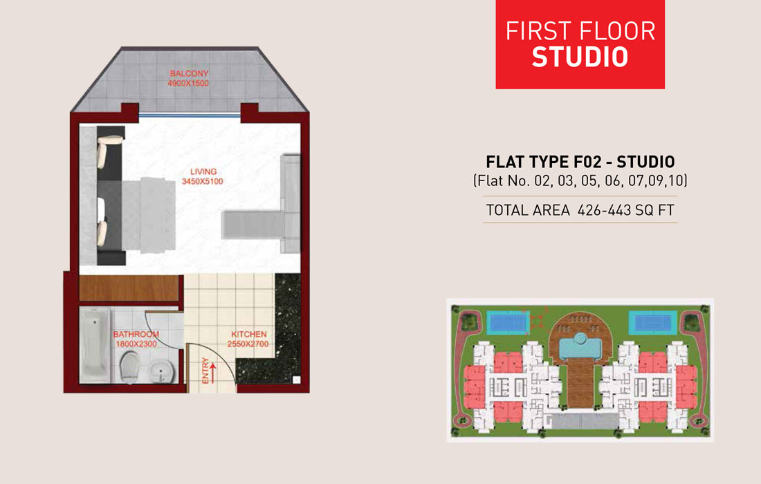 Glamz Residence floor plan 1