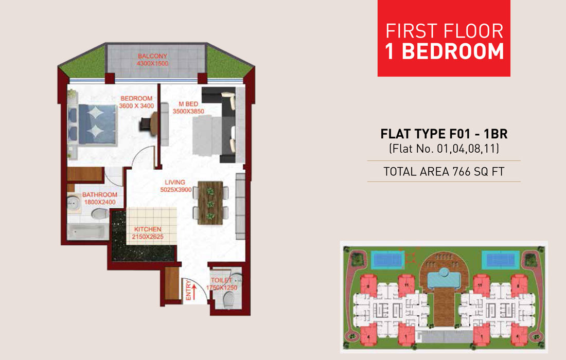 Glamz Residence floor plan 2