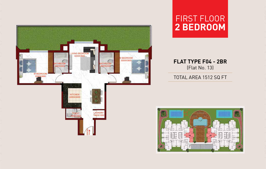 Glamz Residence floor plan 3