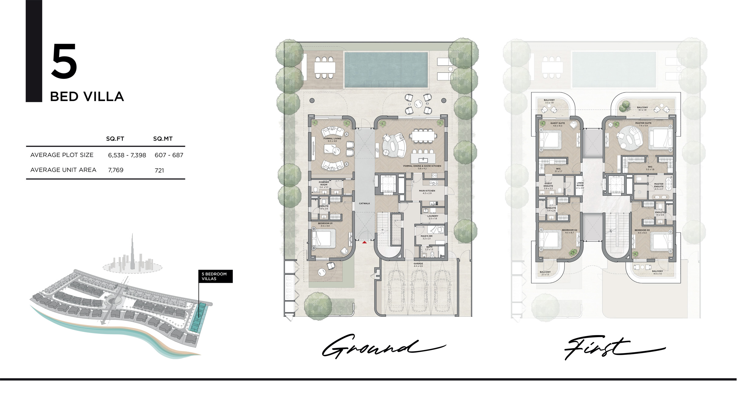 Karl Lagerfeld Villas floor plan 1