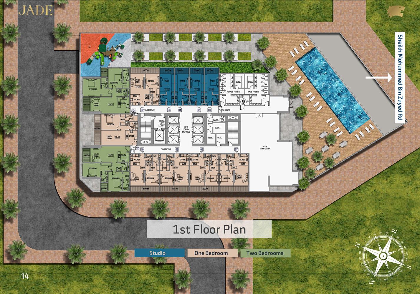 Jade Tower floor plan 1