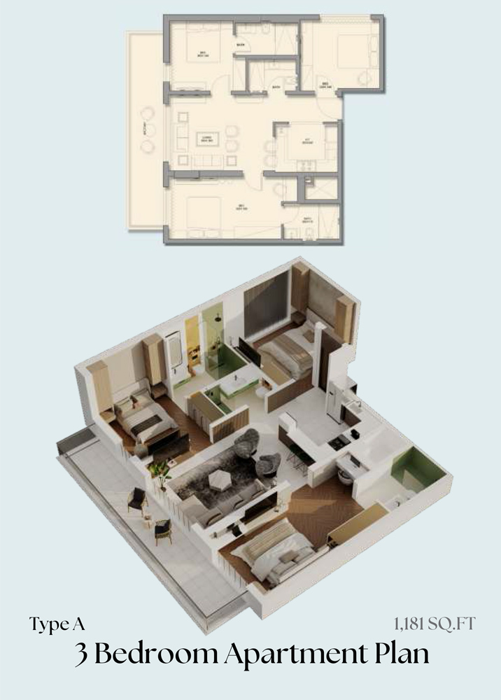 Emerald Vision Tower at JVT floor plan 4