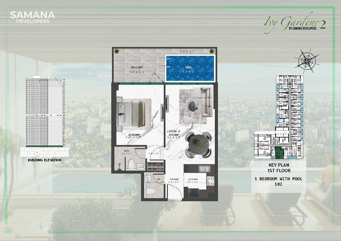 Samana IVY Gardens 2 floor plan 2