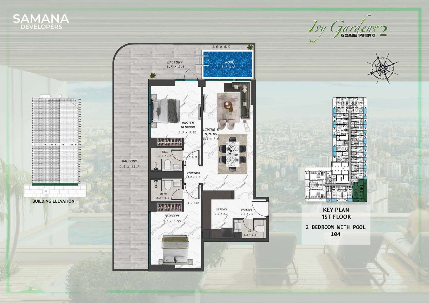 Samana IVY Gardens 2 floor plan 3