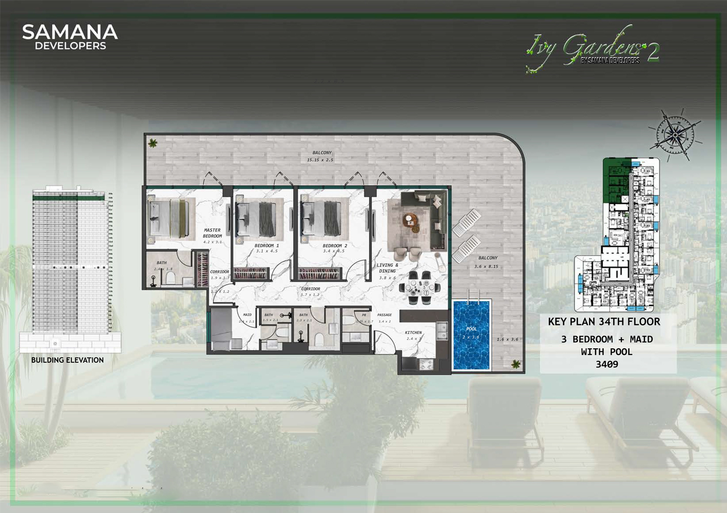Samana IVY Gardens 2 floor plan 4