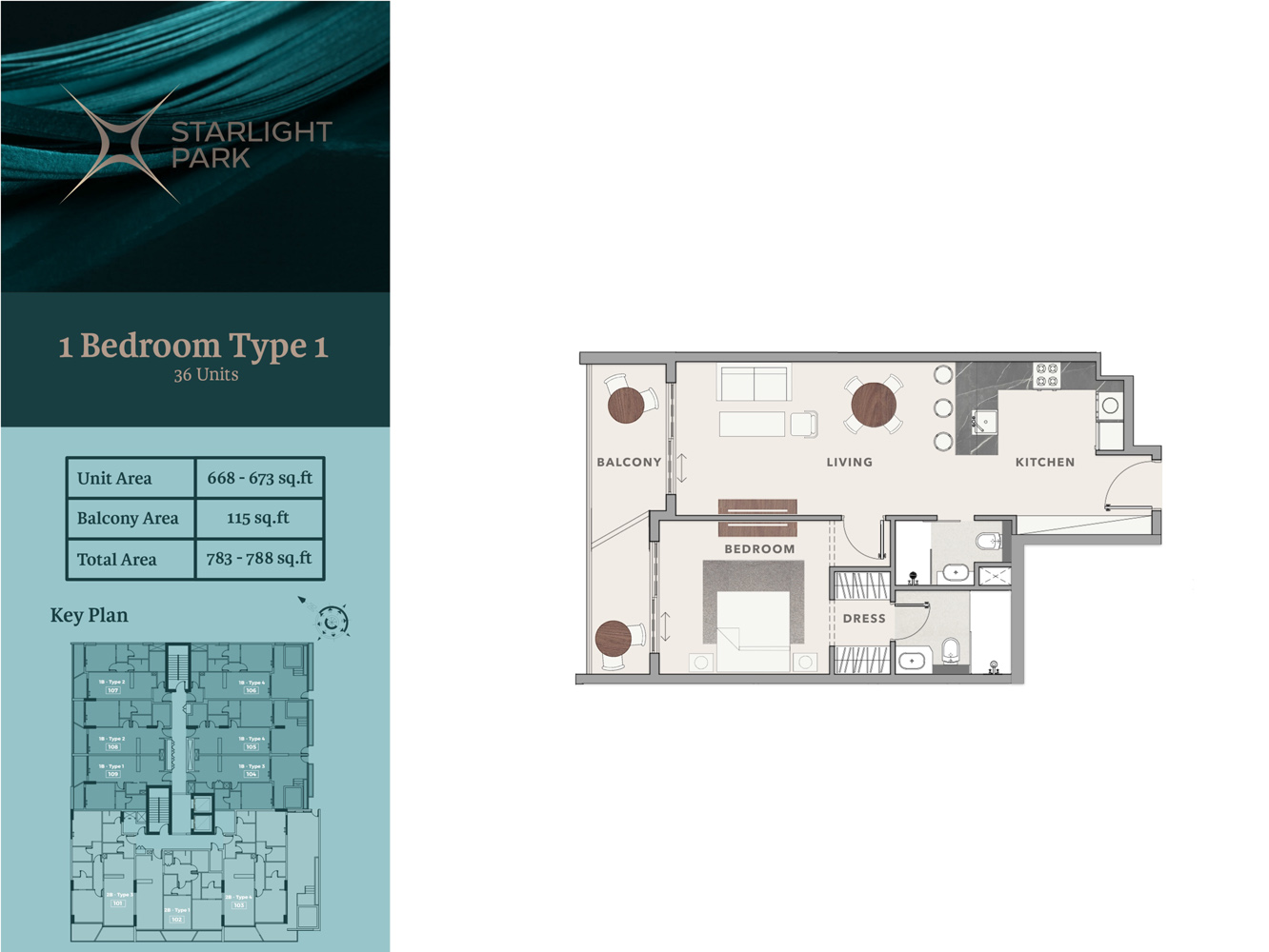 Starlight Park at Meydan floor plan 1