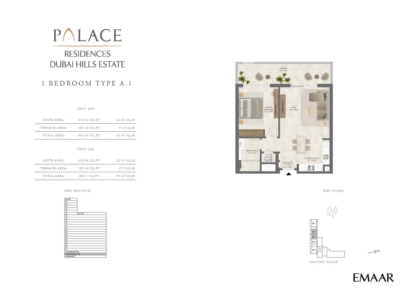 Palace Residences at Dubai Hills Estate floor plan 1