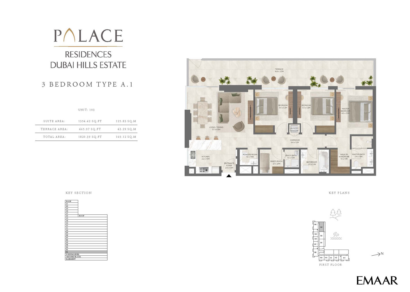 Palace Residences at Dubai Hills Estate floor plan 3