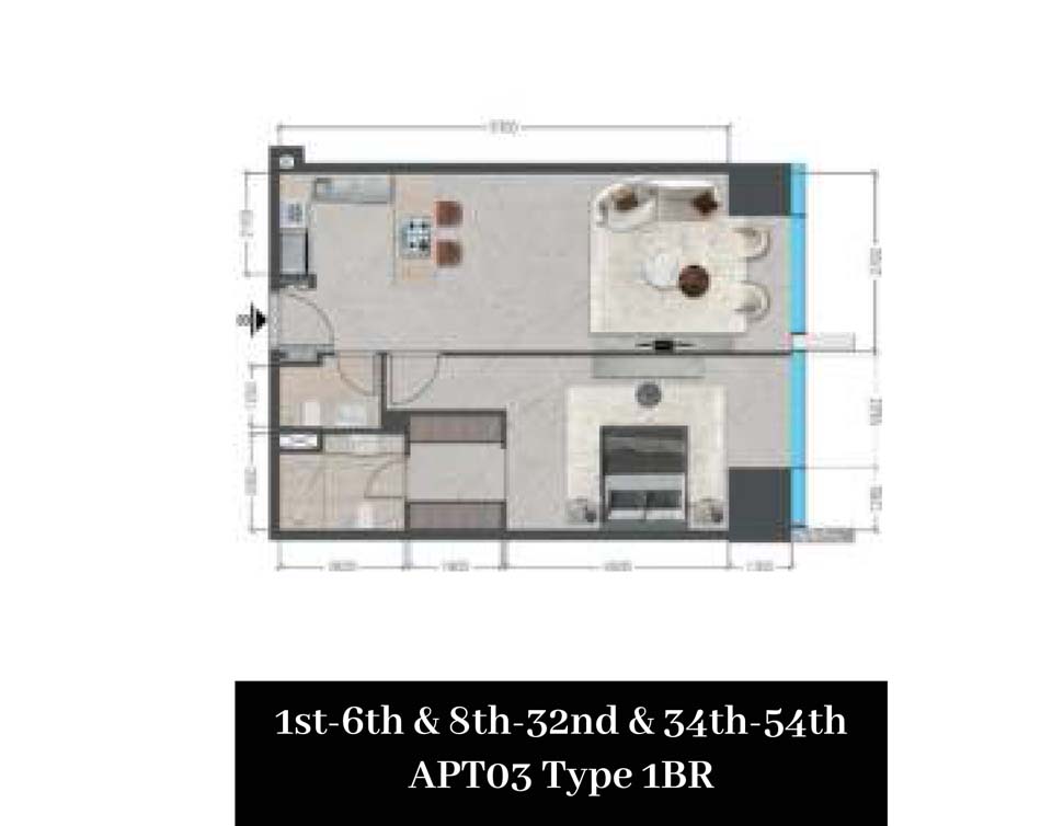 Tiger Sky Tower floor plan 1