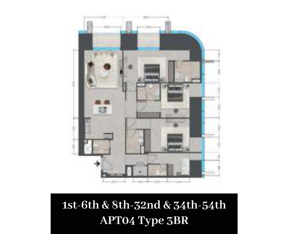 Tiger Sky Tower floor plan 4