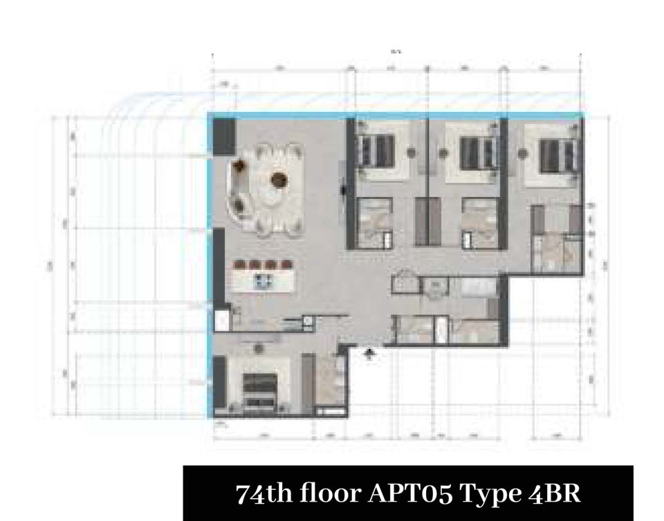 Tiger Sky Tower floor plan 5
