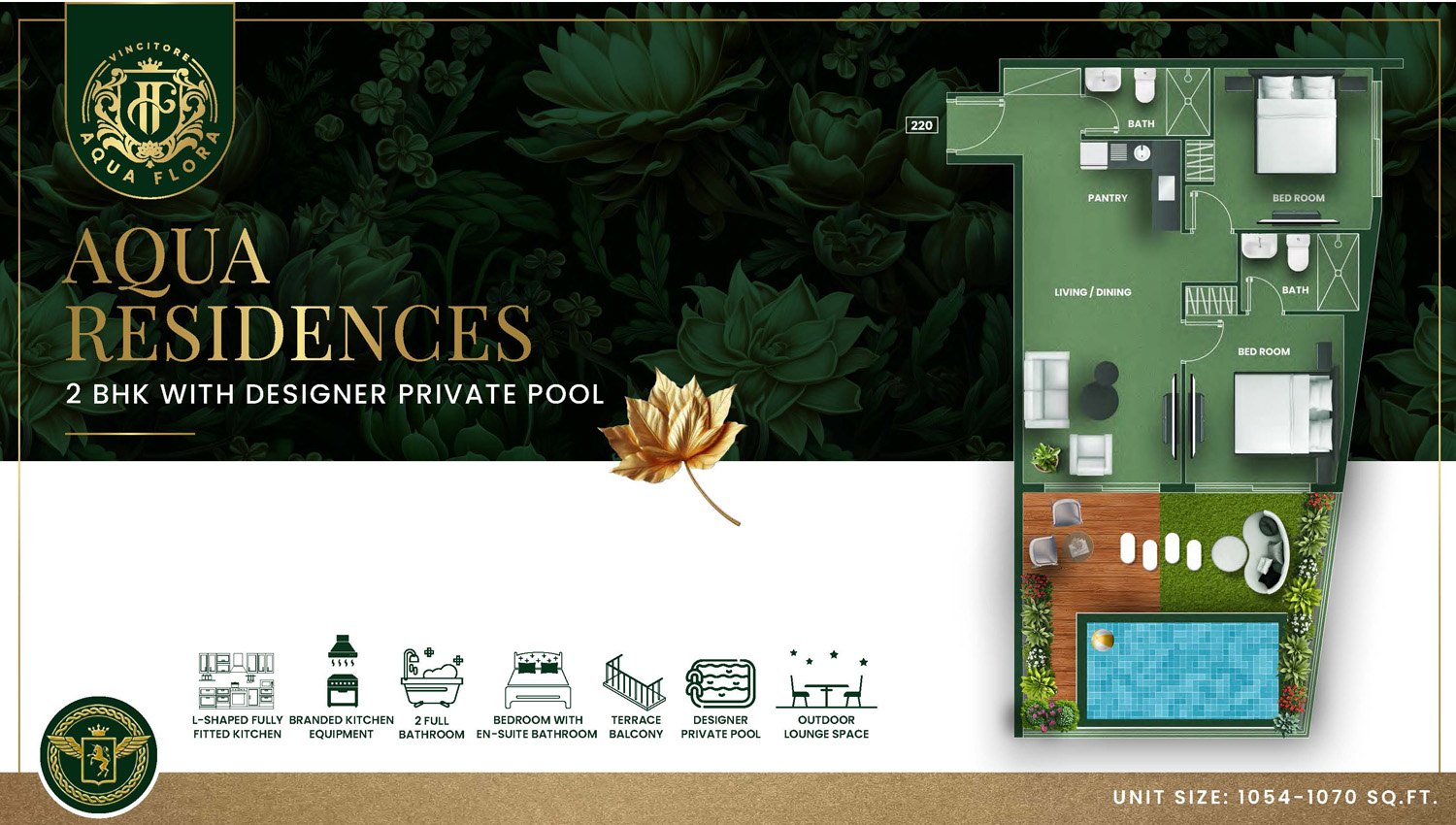 Vincitore Aqua Flora floor plan 3