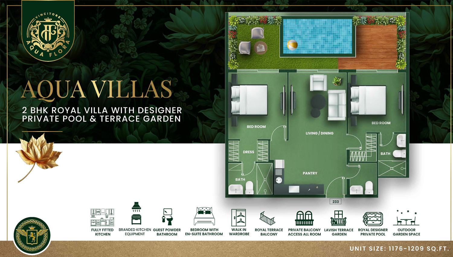 Vincitore Aqua Flora floor plan 4