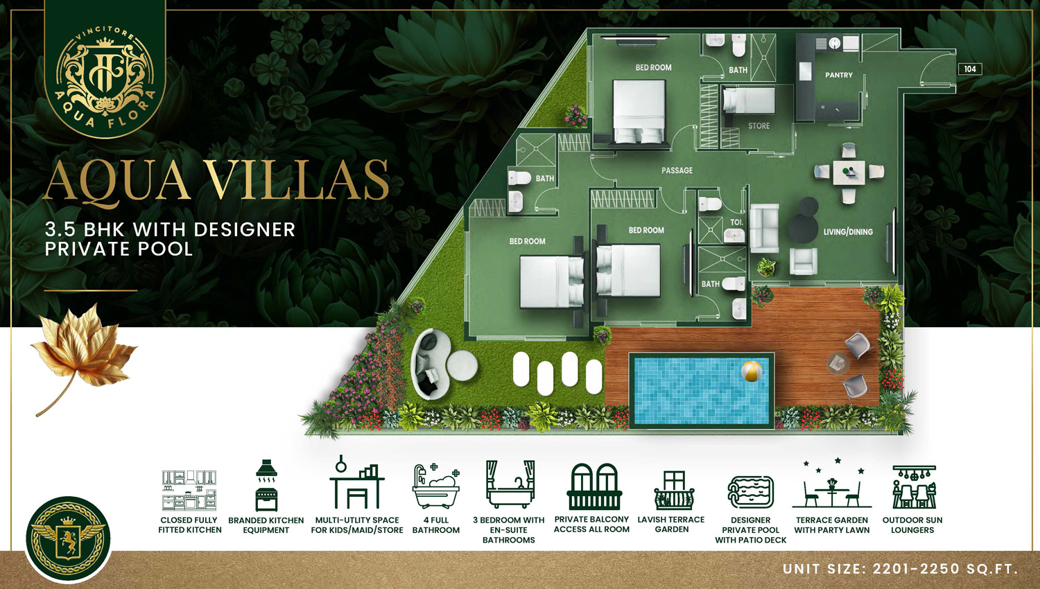 Vincitore Aqua Flora floor plan 5