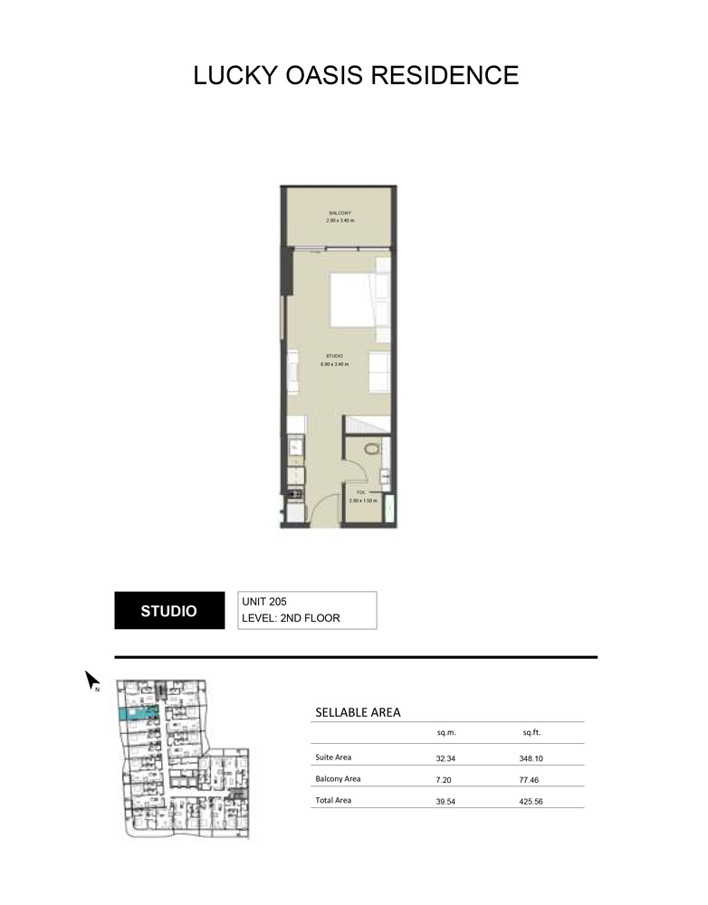 Lucky Oasis Residence floor plan 1
