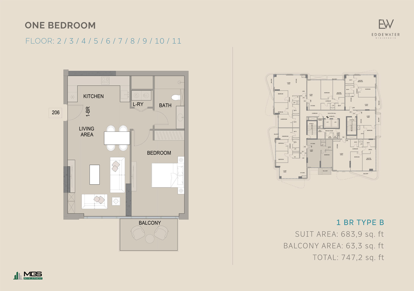 Edgewater Residences floor plan 1