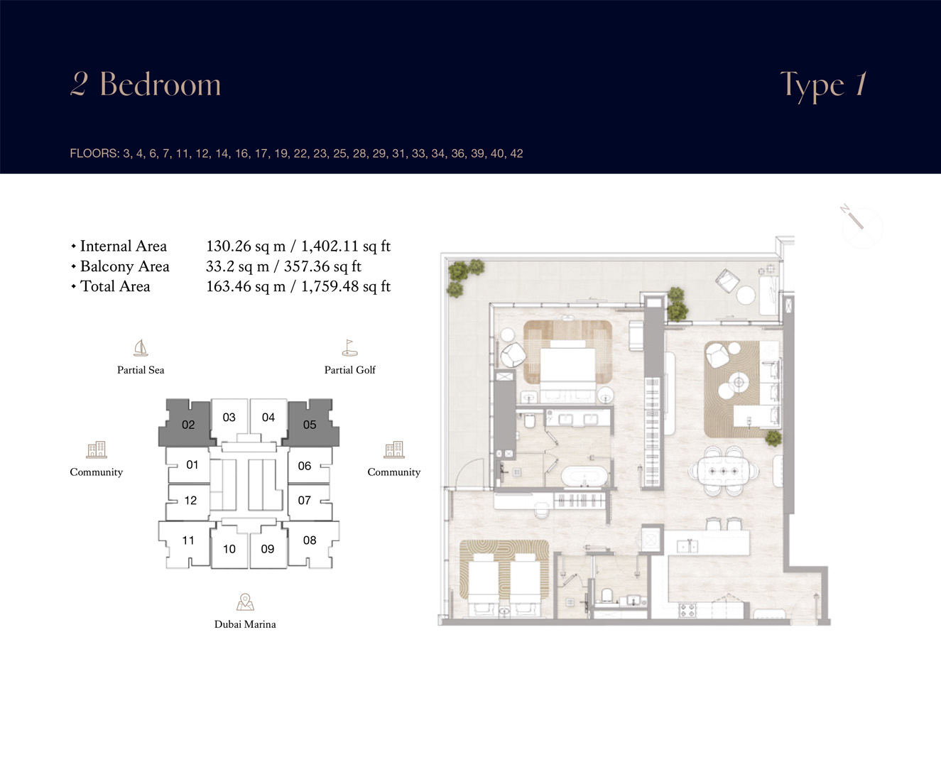 Kempinski Marina Residences floor plan 2