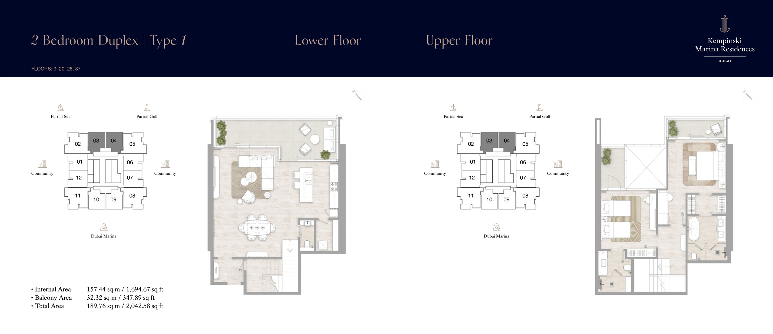 Kempinski Marina Residences floor plan 3