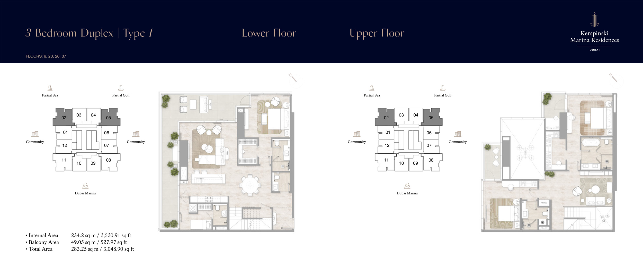 Kempinski Marina Residences floor plan 4