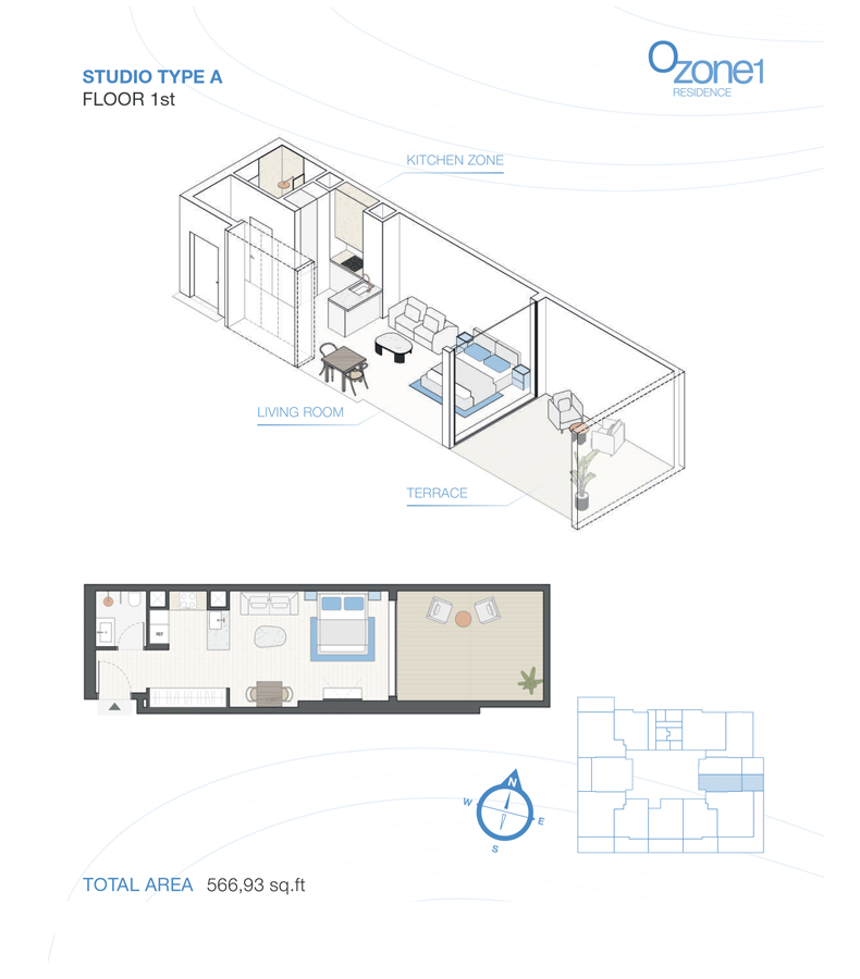 Ozone1 Residences at JVC floor plan 1