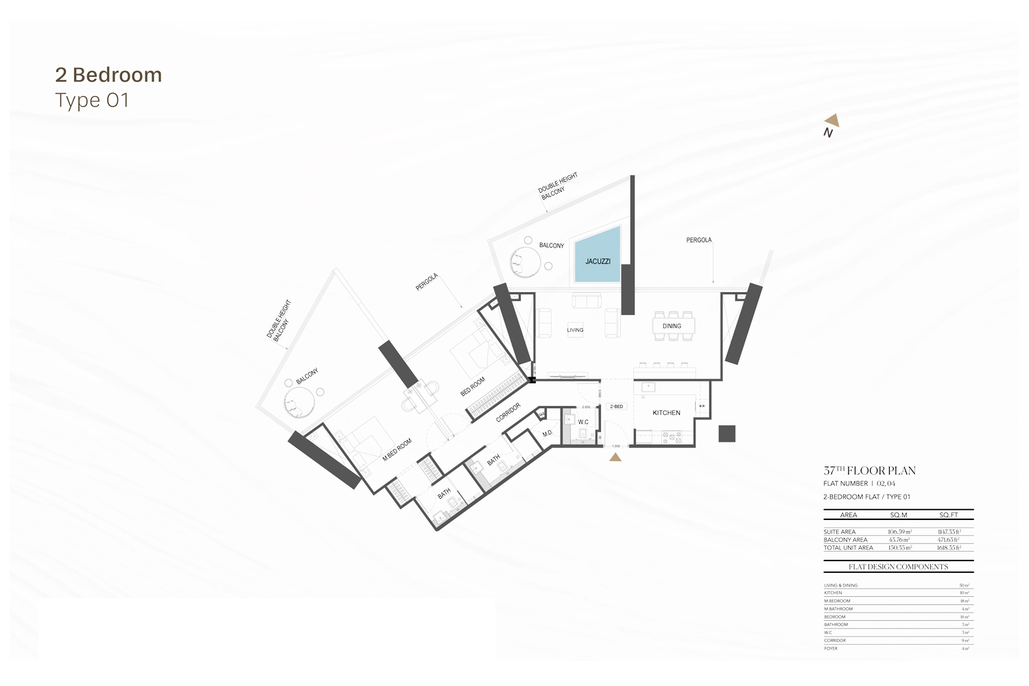 Binghatti Royale floor plan 4