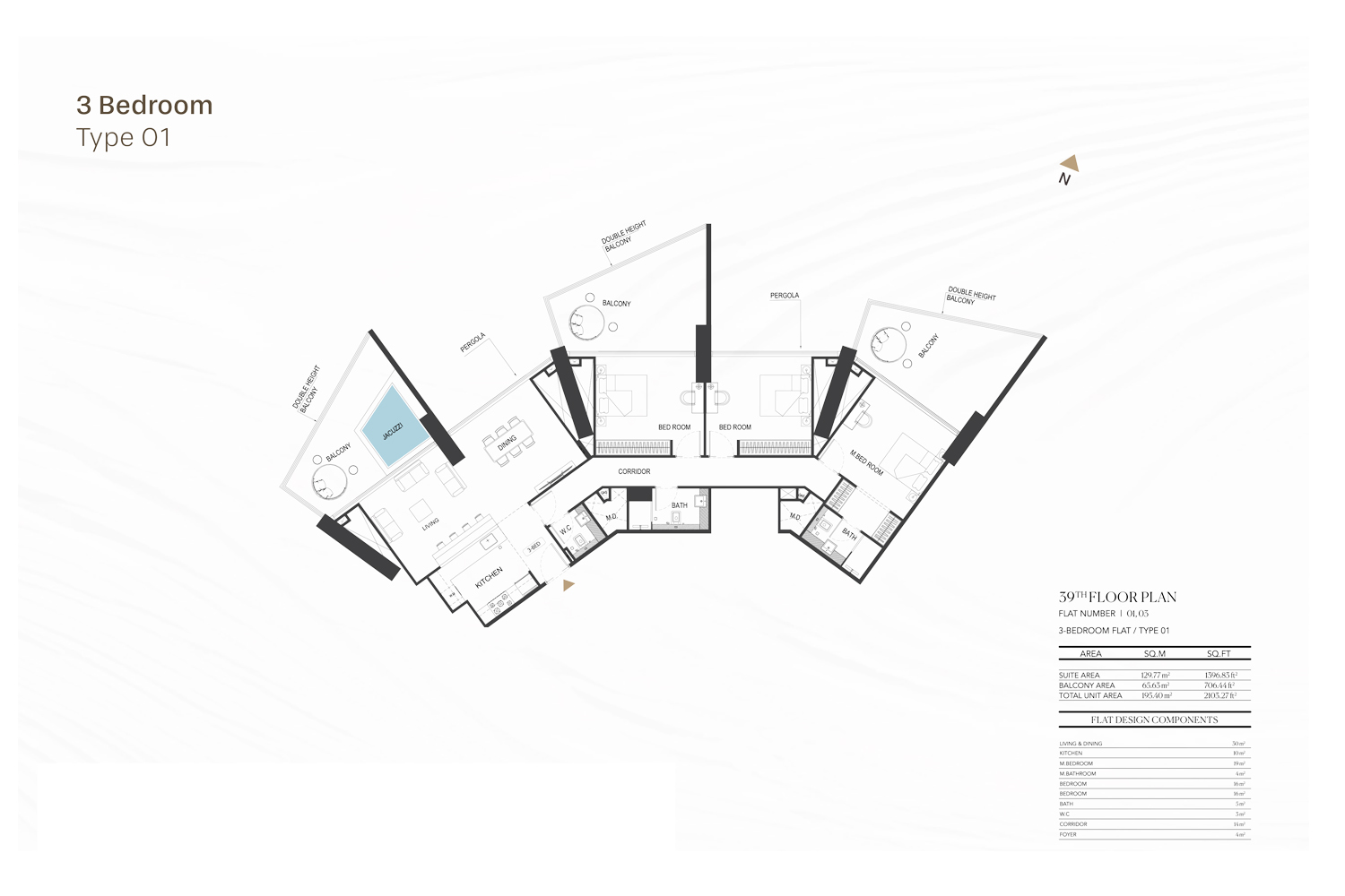 Binghatti Royale floor plan 5